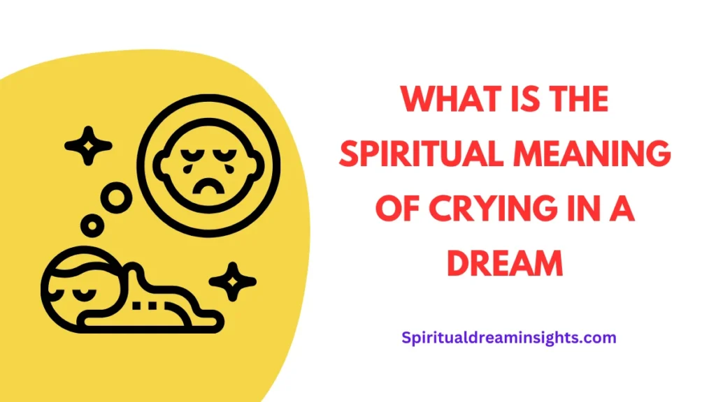 What Is The Spiritual Meaning Of Crying In A Dream