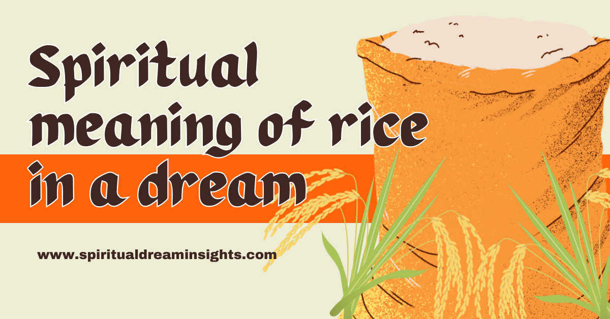 Spiritual meaning of rice in a dream